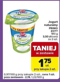 Carrefour Express Jogurt naturalny Primo Zott oferta