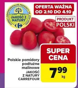 Carrefour Express Pomidory podłużne malinowe Jakość z Natury Carrefour oferta