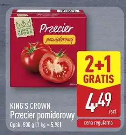 ALDI Przecier pomidorowy King's Crown oferta