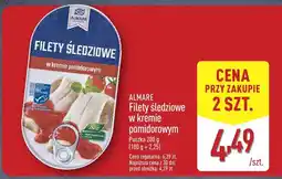 ALDI Filety śledziowe w kremie pomidorowym Almare oferta