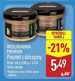 ALDI Pasztet z dziczyzny 160g Wędliniarnia Premium oferta