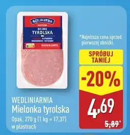 ALDI Mielonka tyrolska 270g Wędliniarnia oferta