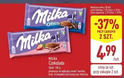 ALDI Czekolada Milka karmel oferta