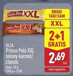 ALDI Baton Prince Polo XXL solony karmel Olza oferta