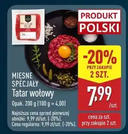 ALDI Tatar wołowy Mięsne Specjały oferta