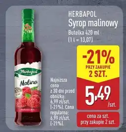 ALDI Syrop malinowy Herbapol oferta