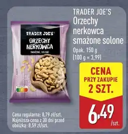 ALDI Orzechy nerkowca smażone solone Trader Joe's oferta