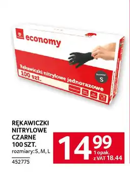 Selgros Rękawiczki nitrylowe czarne oferta