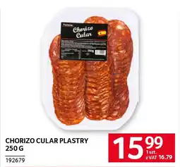 Selgros Chorizo cular plastry oferta