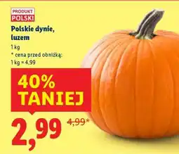 Lidl Polskie dynie, luzem oferta