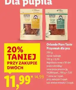 Lidl ORLANDO PURE TASTE Przysmak dla psa oferta