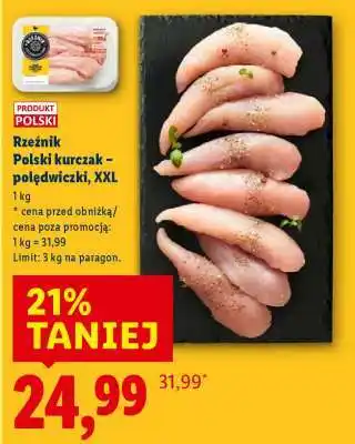 Lidl RZEŹNIK Polski kurczak – polędwiczki, XXL oferta