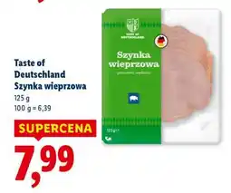 Lidl Taste of Deutschland Szynka wieprzowa oferta