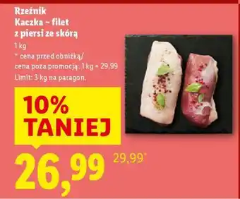 Lidl Rzeźnik Kaczka – filet z piersi ze skórą oferta