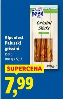 Lidl Alpenfest Paluszki grissini oferta