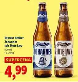 Lidl Browar Amber Johannes lub Złote Lwy oferta