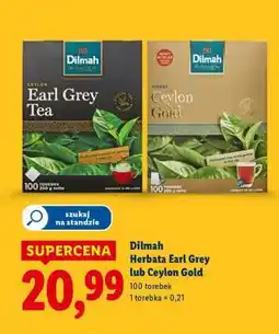 Lidl Dilmah Herbata Earl Grey lub Ceylon Gold oferta