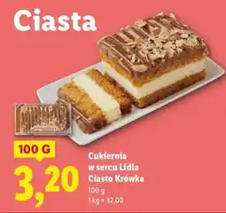 Lidl Cukiernia w sercu Lidla Ciasto Krówka oferta