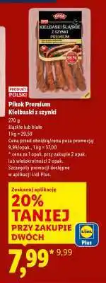 Lidl Pikok Premium Kiełbaski z szynki oferta