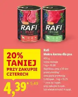 Lidl Rafi mokra karma dla psa oferta