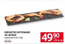 Selgros Krewetki gotowane 40-60 box oferta