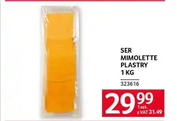 Selgros Ser mimolette plastry oferta