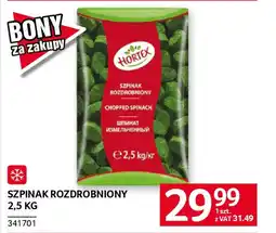 Selgros Szpinak rozdrobniony oferta