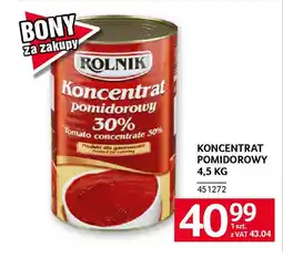 Selgros Koncentrat pomidorowy oferta
