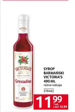 Selgros Syrop barmański victoria's oferta