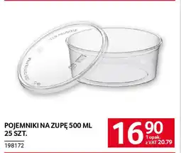 Selgros Pojemniki na zupę 500 ml oferta