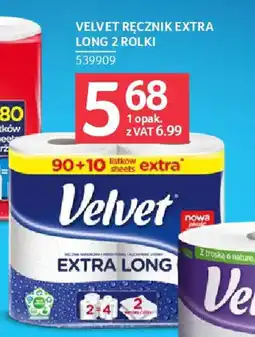 Selgros Velvet ręcznik extra long oferta