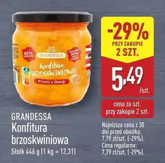 ALDI Konfitura brzoskwiniowa Grandessa oferta