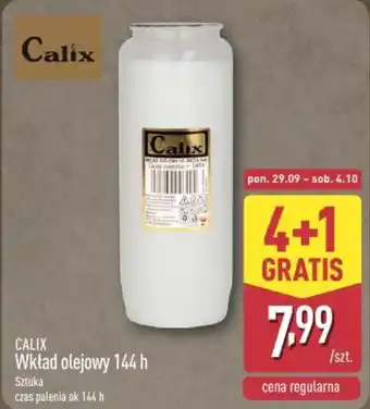 ALDI CALIX Wkład olejowy 144 h oferta