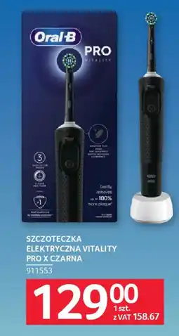 Selgros Szczoteczka elektryczna vitality pro x czarna oferta