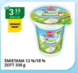 Eurocash Cash & Carry Śmietana 12 %/18% zott oferta
