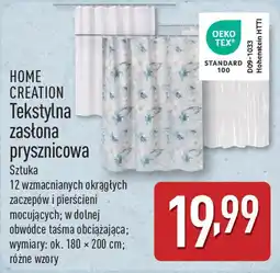 ALDI HOME CREATION Tekstylna zasłona prysznicowa oferta
