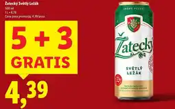 Lidl Piwo Zatecky Svetly Lezak oferta