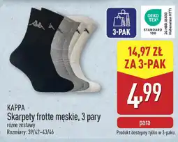 ALDI KAPPA Skarpety frotte męskie oferta
