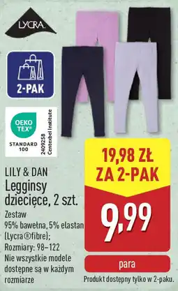 ALDI LILY & DAN Legginsy dziecięce oferta