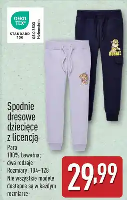 ALDI Spodnie dresowe dziecięce z licencją oferta
