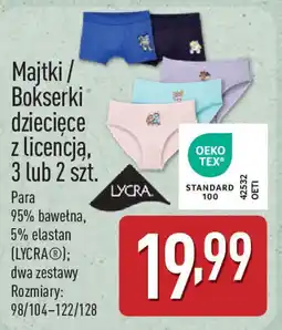 ALDI Majtki / Bokserki dziecięce z licencji oferta