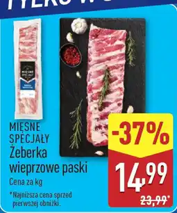 ALDI MIĘSNE SPECJAŁY Żeberka wieprzowe paski oferta