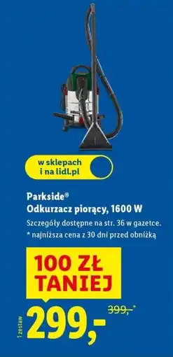 Lidl Parkside Odkurzacz piorący, 1600 W oferta