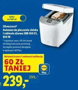 Lidl Silvercrest Automat do pieczenia chleba i robienia dżemu SBB 850 E1, 850 W oferta