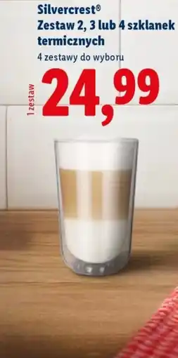 Lidl Silvercrest Zestaw 2, 3 lub 4 szklanek termicznych oferta