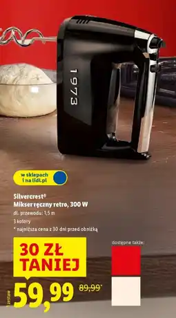 Lidl Silvercrest Mikser ręczny retro, 300 W oferta
