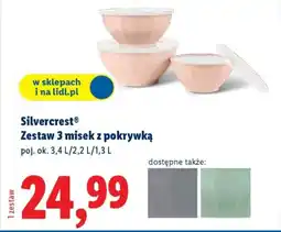 Lidl Silvercrest Zestaw 3 misek z pokrywką oferta