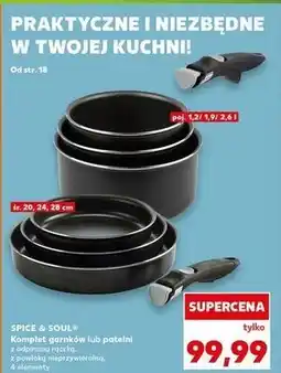 Kaufland Komplet patelni z rączką 20 + 24 28 cm Spice&Soul oferta