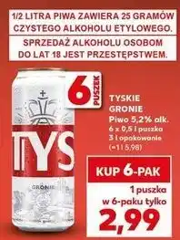 Kaufland Piwo Tyskie Gronie oferta