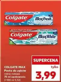 Kaufland Pasta do zębów white crystals Colgate Max White oferta